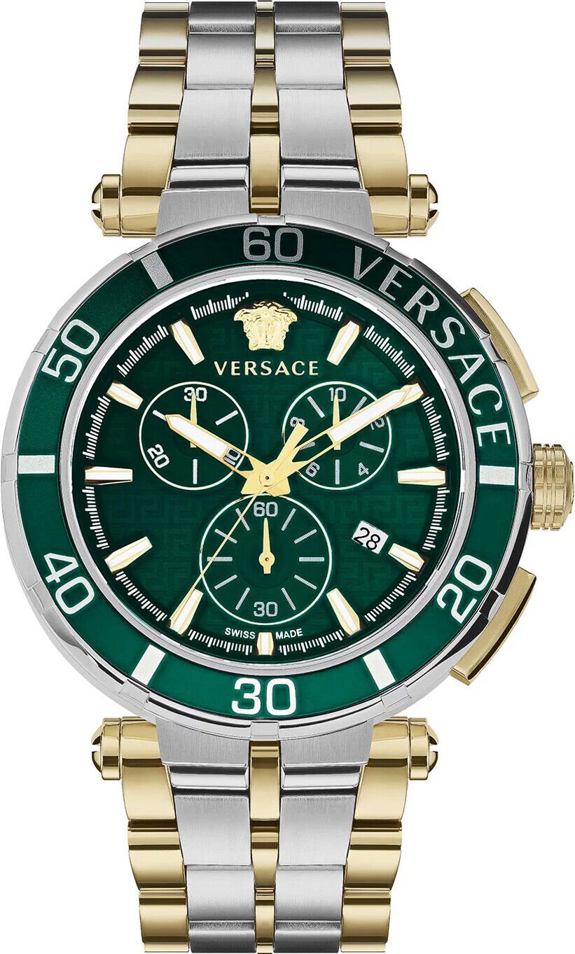 Versace Herren Armbanduhr GRECA CHRONO 45 mm VE3L00422