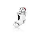 PANDORA Weihnachtsstrumpf Silber Zirkonia & Emaille Charm