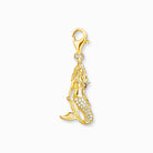 Thomas Sabo Charm-Anhänger Meerjungfrau 925er Sterlingsilber mit 750er Gelbgold-Vergoldung