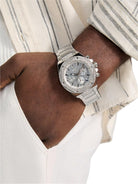 Guess Armbanduhr Herren Fury Multifunktion Silber GW0899G1