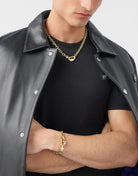 Philipp Plein Armband Herren GENT EDGE IP Yellow Gold PJPEA21BU