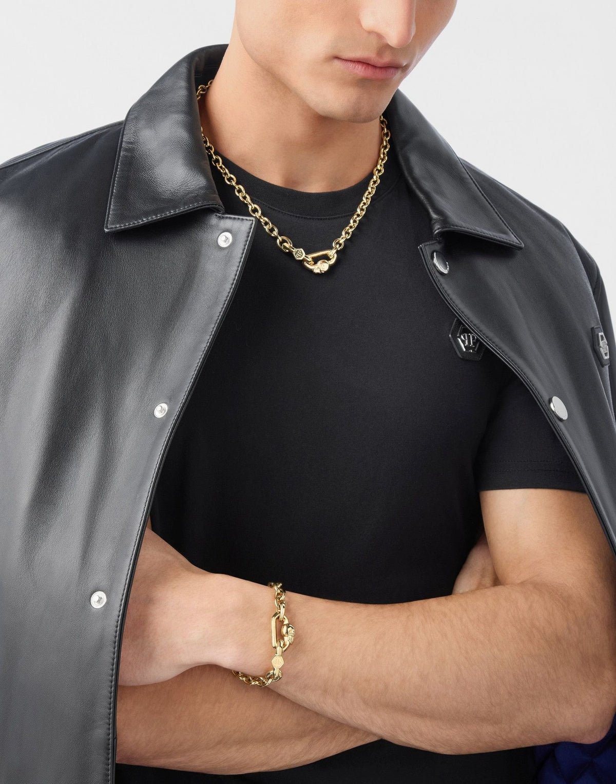 Philipp Plein Armband Herren GENT EDGE IP Yellow Gold PJPEA21BU