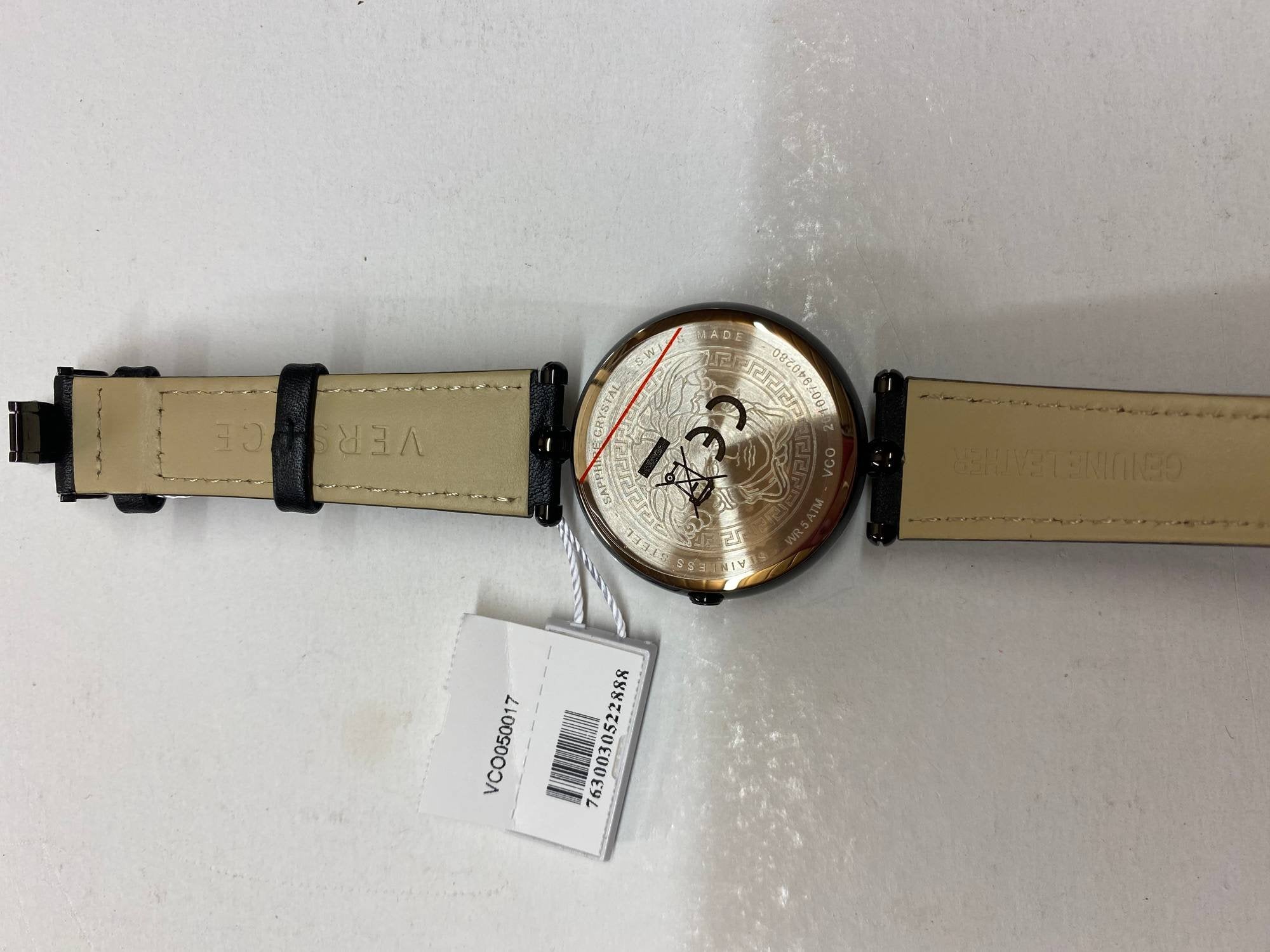 Versace Damenuhr Palazzo Empire Schwarz 39mm VCO05 0017