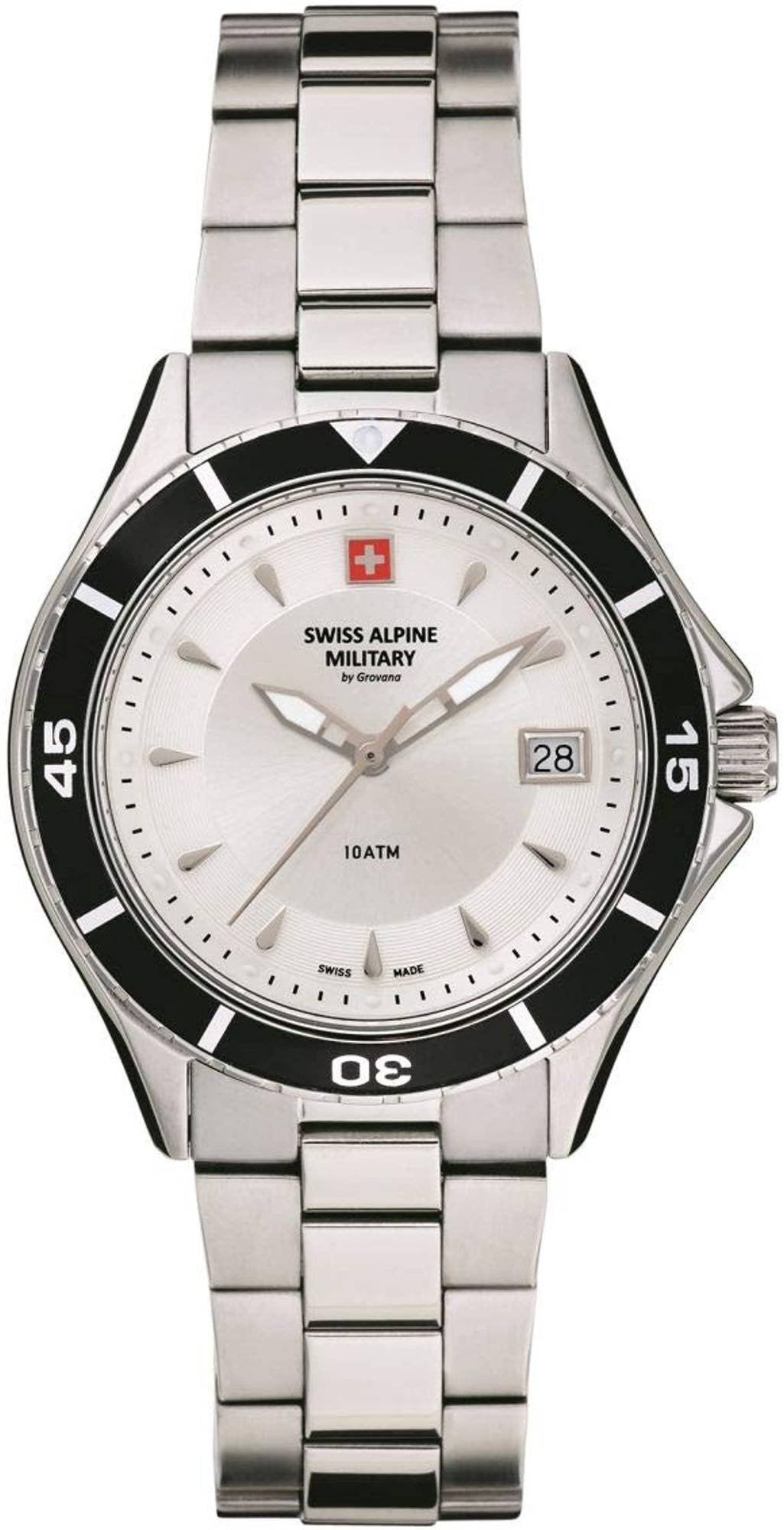 Swiss Alpine Military Damen Armbanduhr Taucheruhr 7740.1132