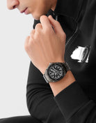 Plein Sport Herren Uhr Thunder Force PS8BA1024 Schwarz Edelstahl 47 mm