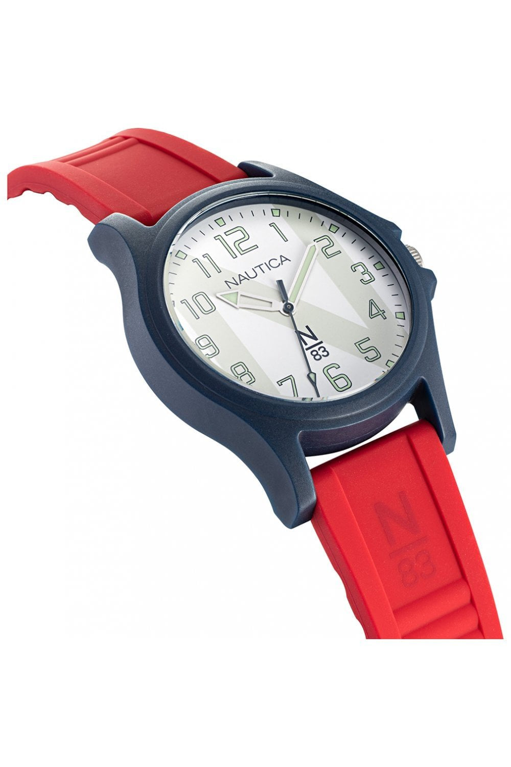 Nautica Herrenuhr mit Silikonarmband weißem Zifferblatt 40mm  NAPJSS119