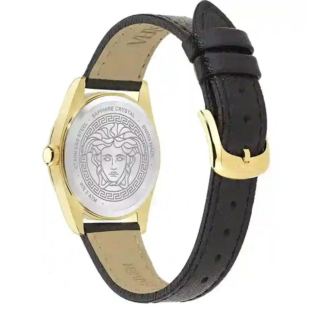Versace Damenuhr Millenium Lady Schwarz/Gold  VE0E00125