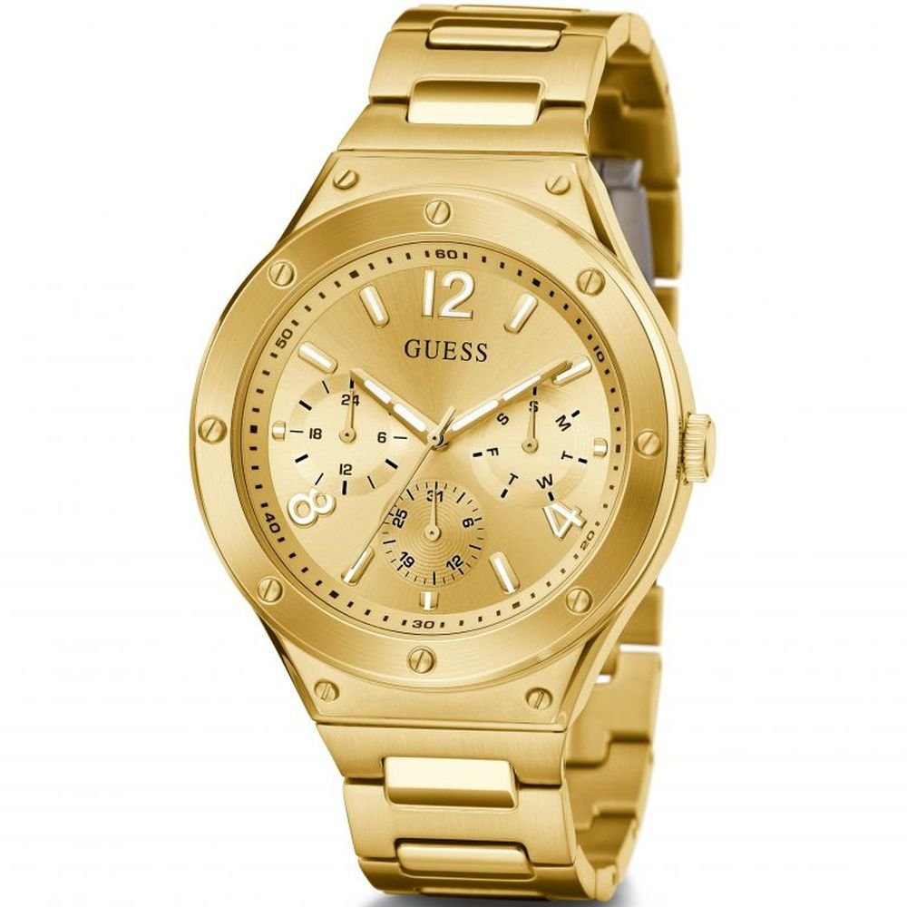 Guess Herren Armbanduhr Multifunktionsuhr Scope gold 44 mm GW0454G2