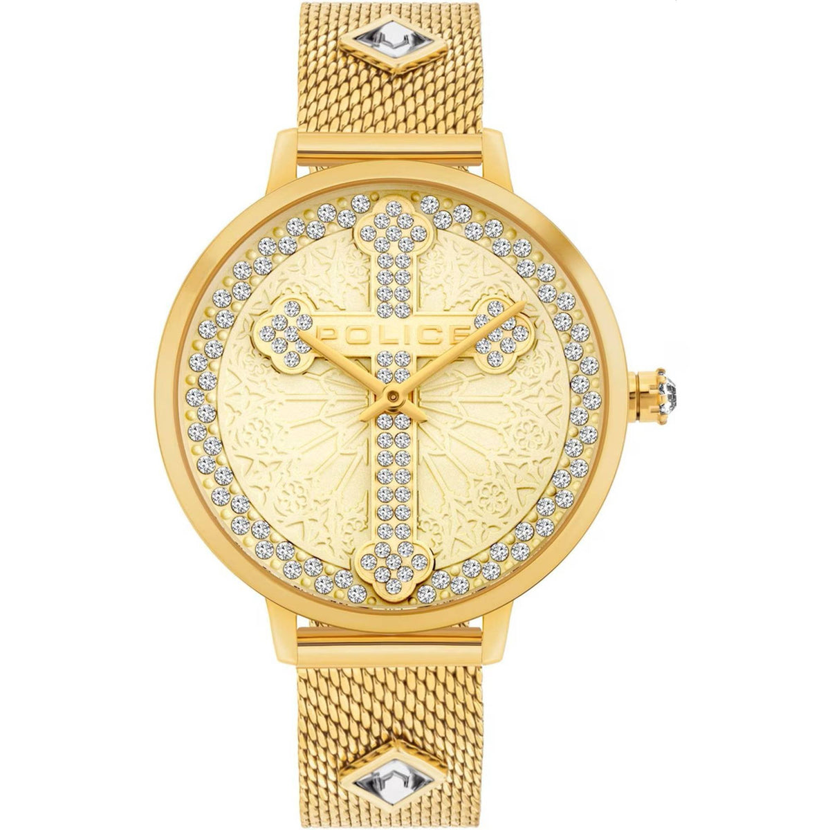 Police Armbanduhr Damen SOCOTRA Gold PL16031MSG 22MMA