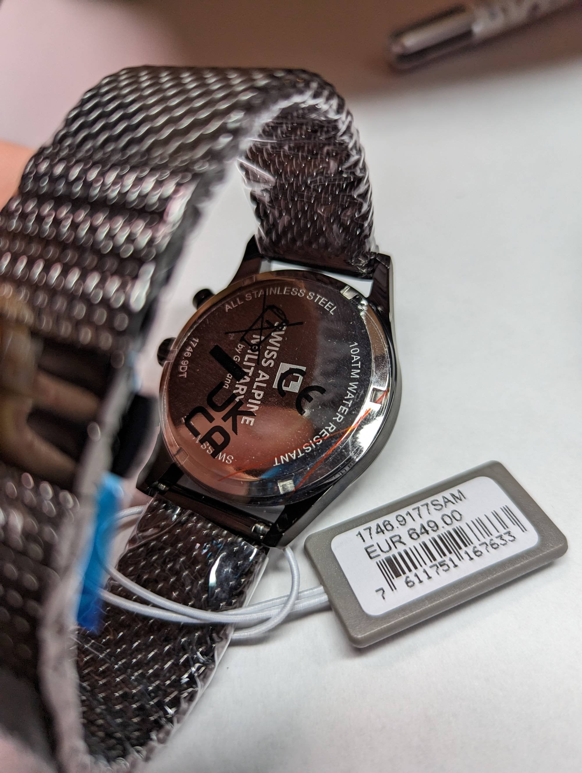 Swiss Alpine Military Herren Armbanduhr 1746.9177