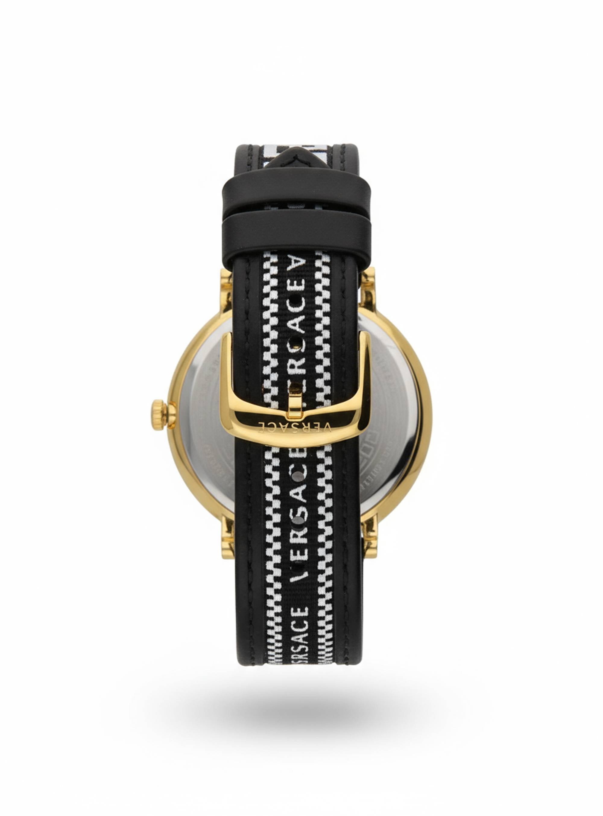 Versace Uhr Herrenuhr V‑CIRCLE VE5A01821 Blau/Gold