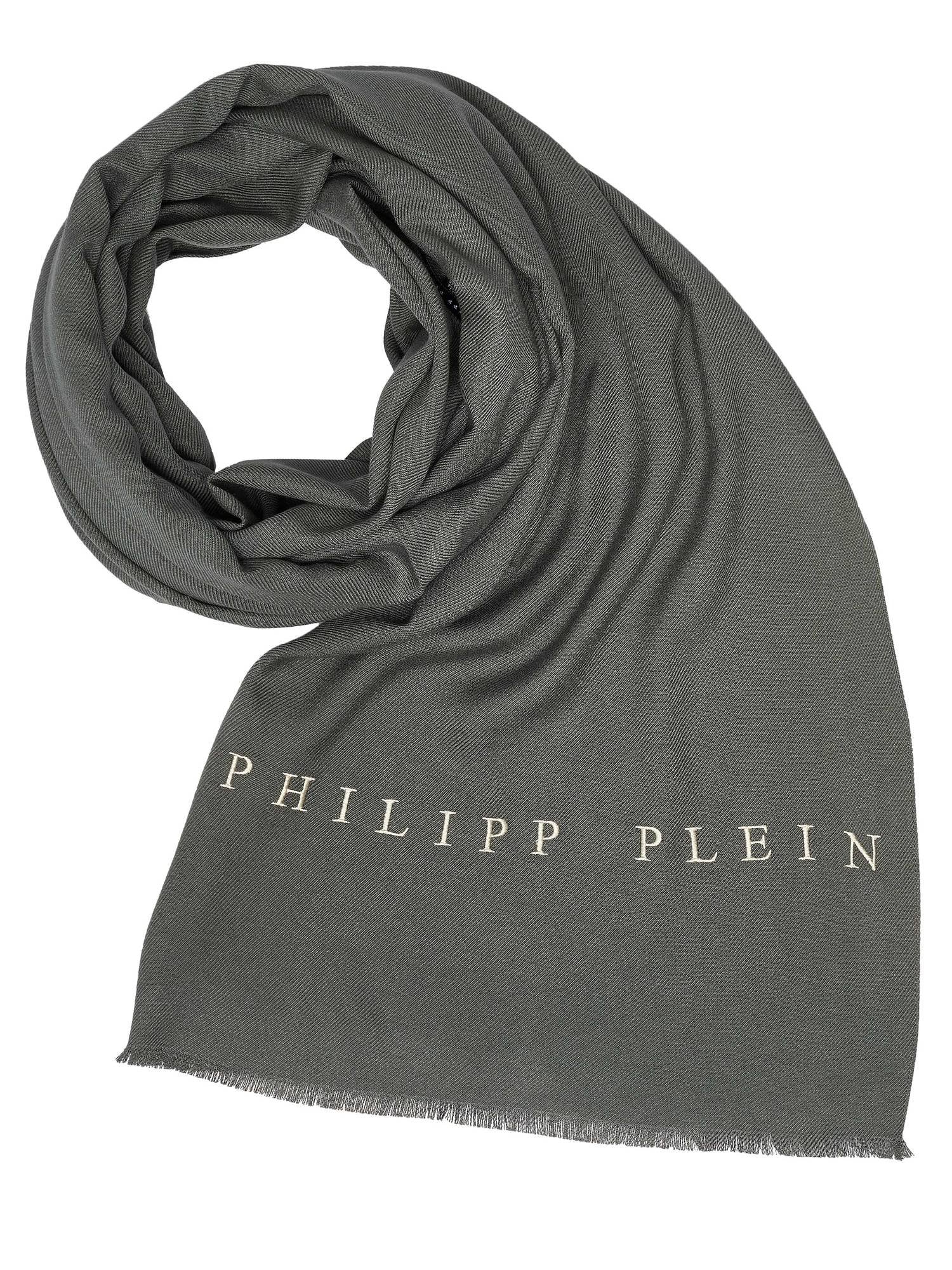 Philipp Plein Schal Halstuch Stola mit gesticktem Logo