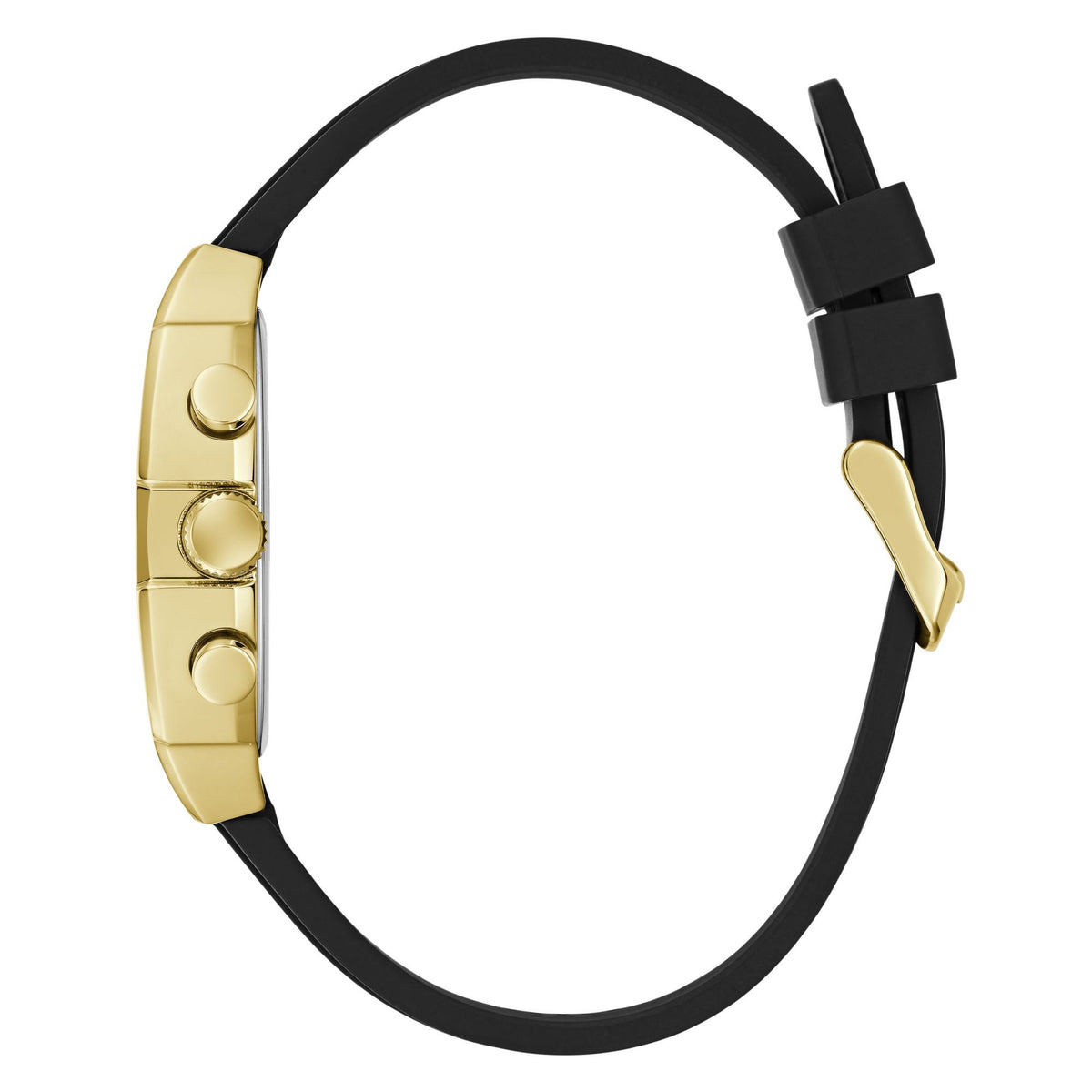 guess Armbanduhr Herren Phoenix Quantum Schwarz Gold GW1069G2