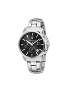 Maserati Chronograph Successo Herren Uhr Silber Schwarz R8873621046