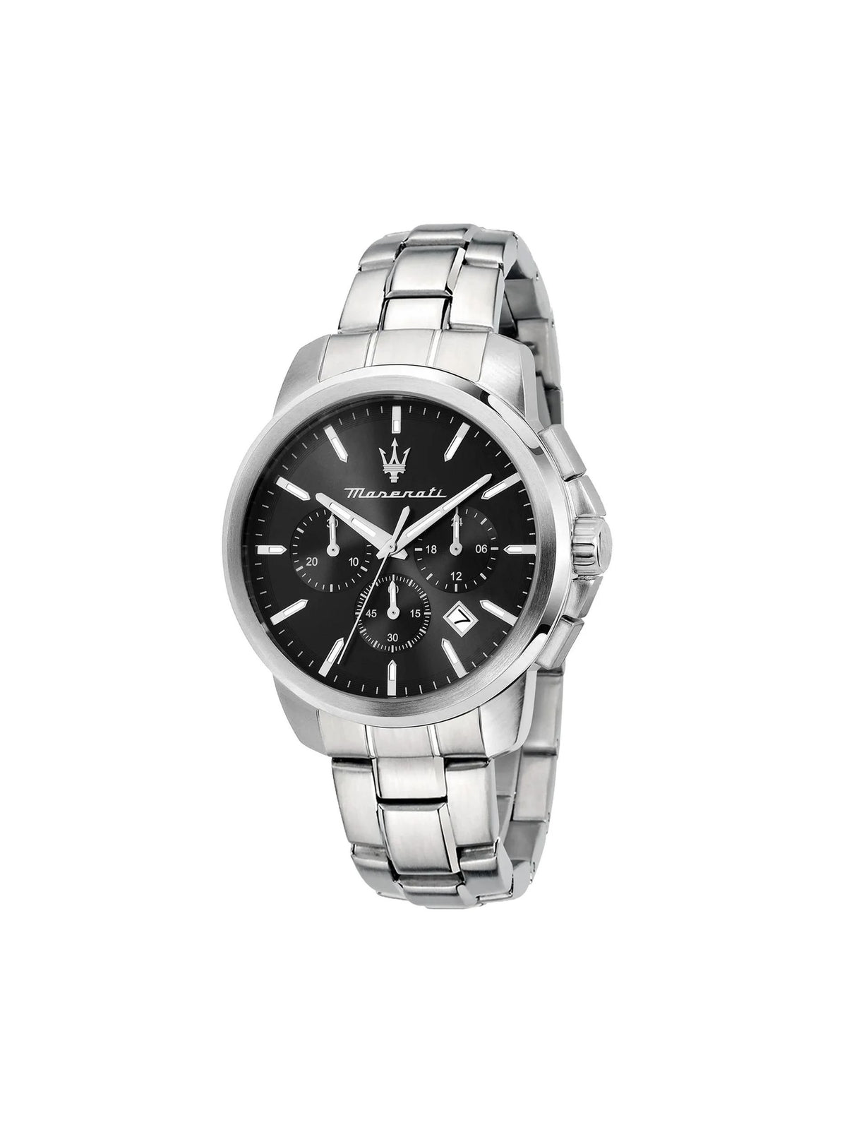 Maserati Chronograph Successo Herren Uhr Silber Schwarz R8873621046