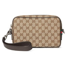 Gucci Umhängetasche Herren GG Canvas Kleine Crossbody Tasche Beige Braun 834802 FAEPS 9752