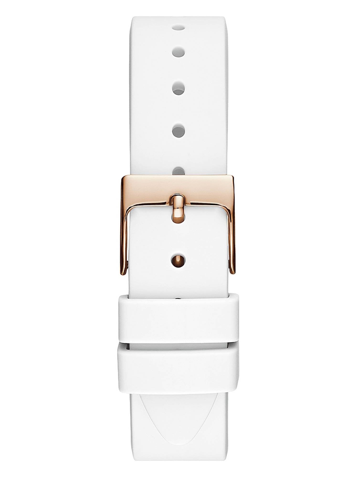Guess Damen Armbanduhr Pearl Weiß, Roségold GW0381L3