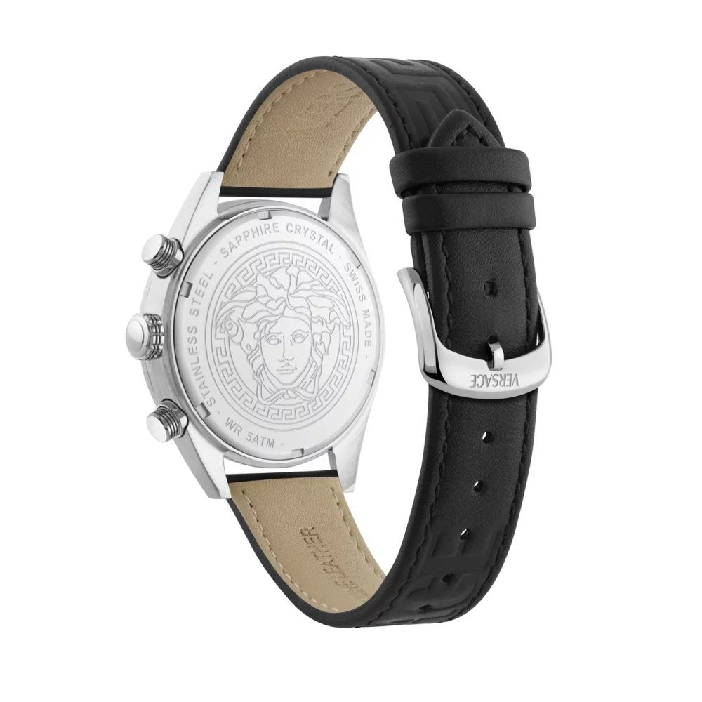 Versace Uhr Herren Chronograph Athletics Chrono Schwarz/Silber VEKJA0225