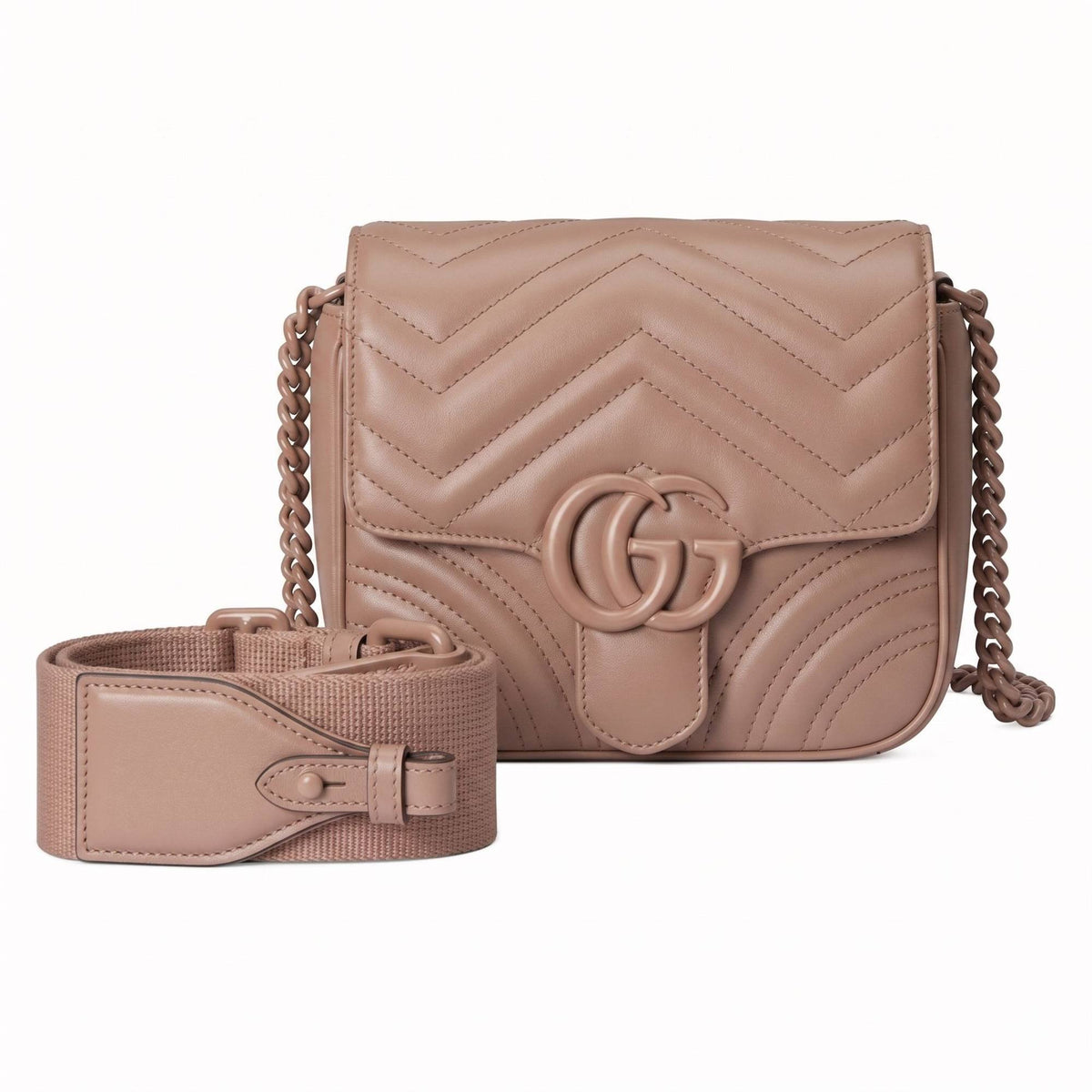 Gucci Umhängetasche Damen GG Marmont Rosébeige 826099-AAET7-2754