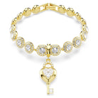 Swarovski Charm Damen Idyllia Herz mit Schlüssel Weiß Gold 5742959