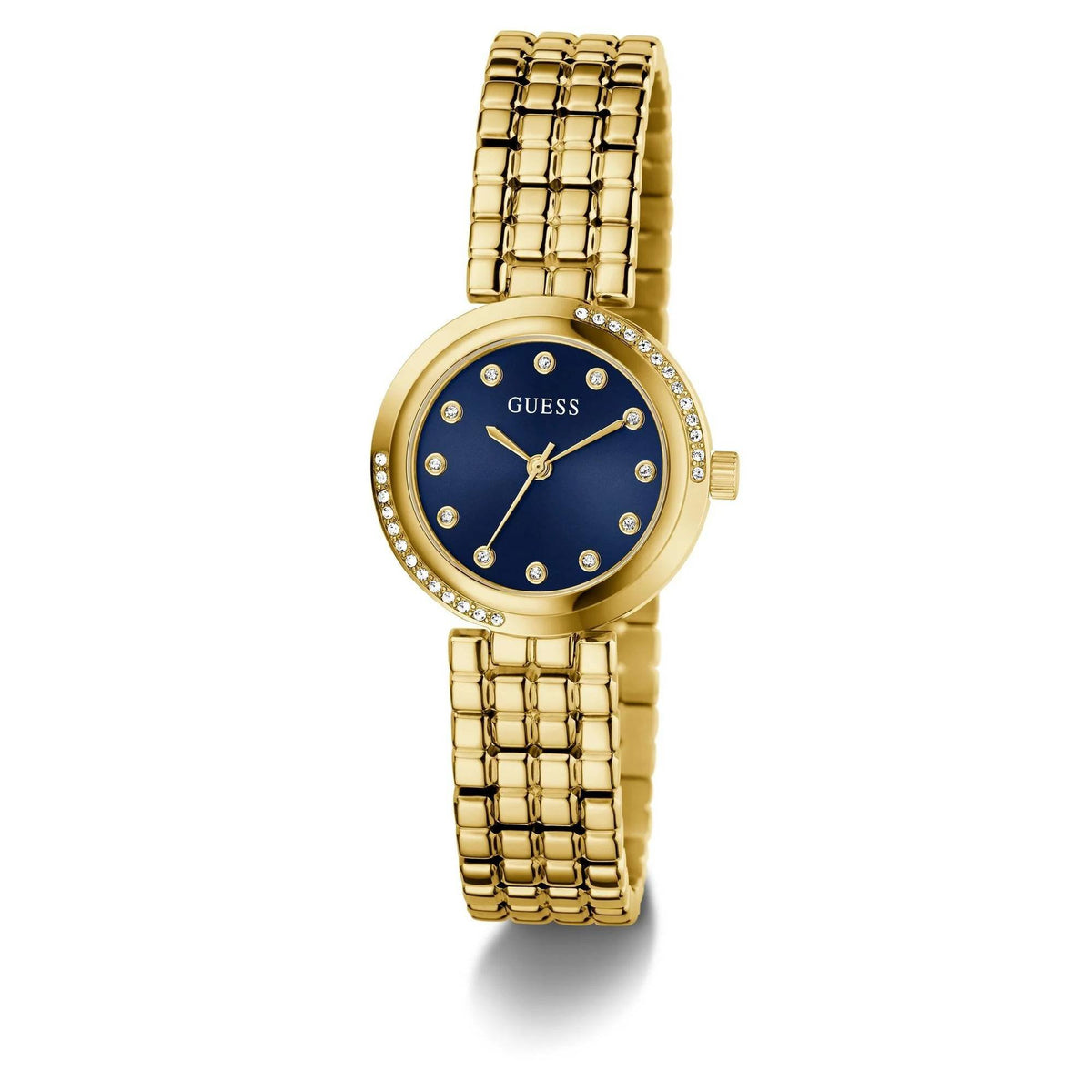 Guess Analog Armbanduhr Damen Clara Gold GW0930L4