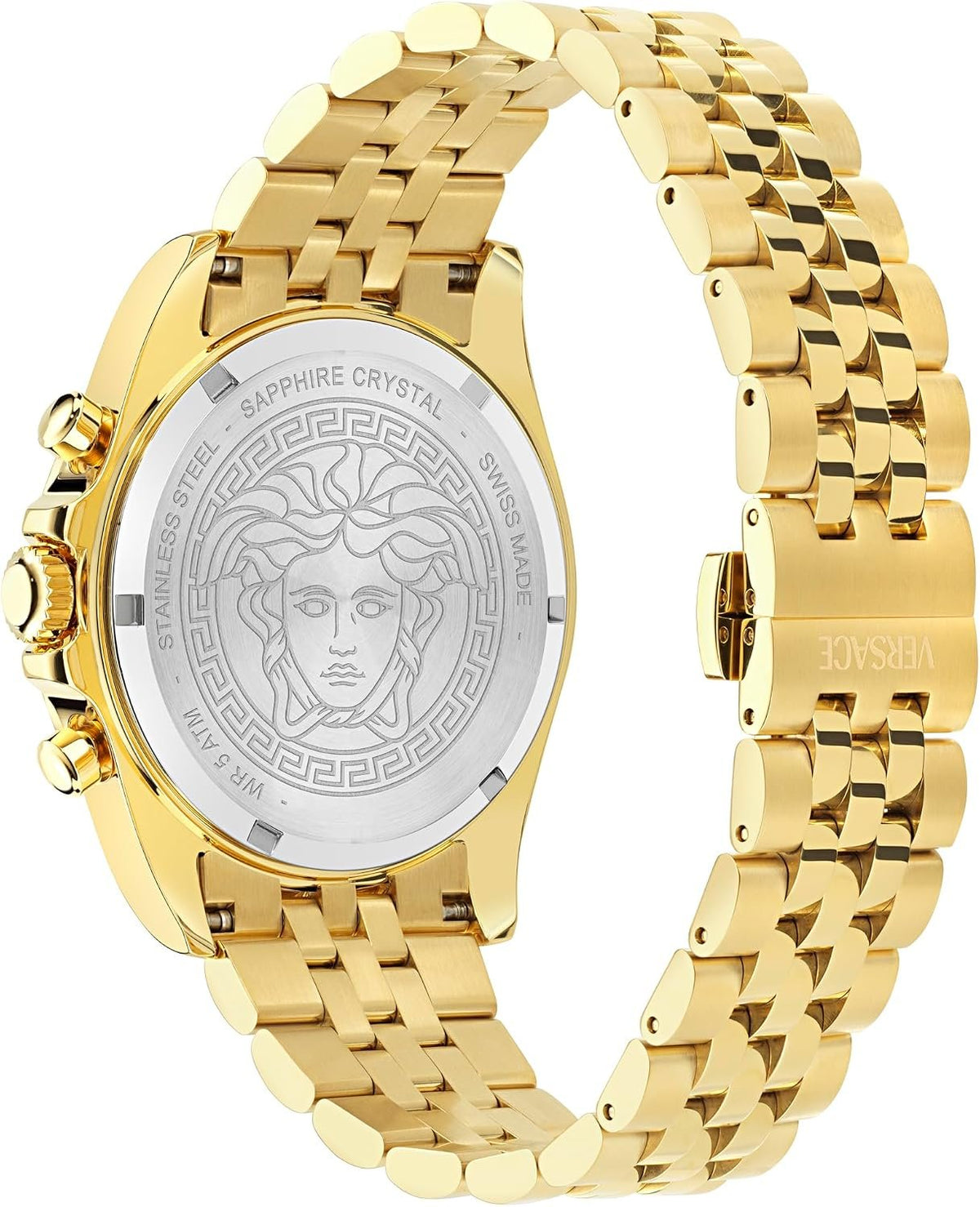 Versace Herren Chronograph Quarz Armbanduhr Greca Chr Wave