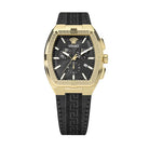 Versace Herrenuhr Greca Sport Chronograph Schwarz Gold VESP00324
