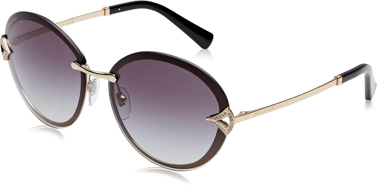 Bulgari Damen 0BV6101B 20148G 61 Sonnenbrille, Gold (Pink Gold/Greygradient)
