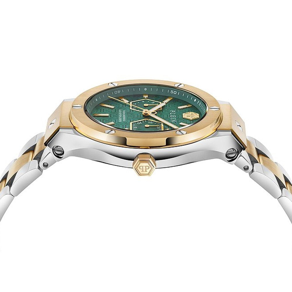 Philipp Plein Herrenuhr Plein Underdog Multifunction Bicolor, Grün PW1GA0426