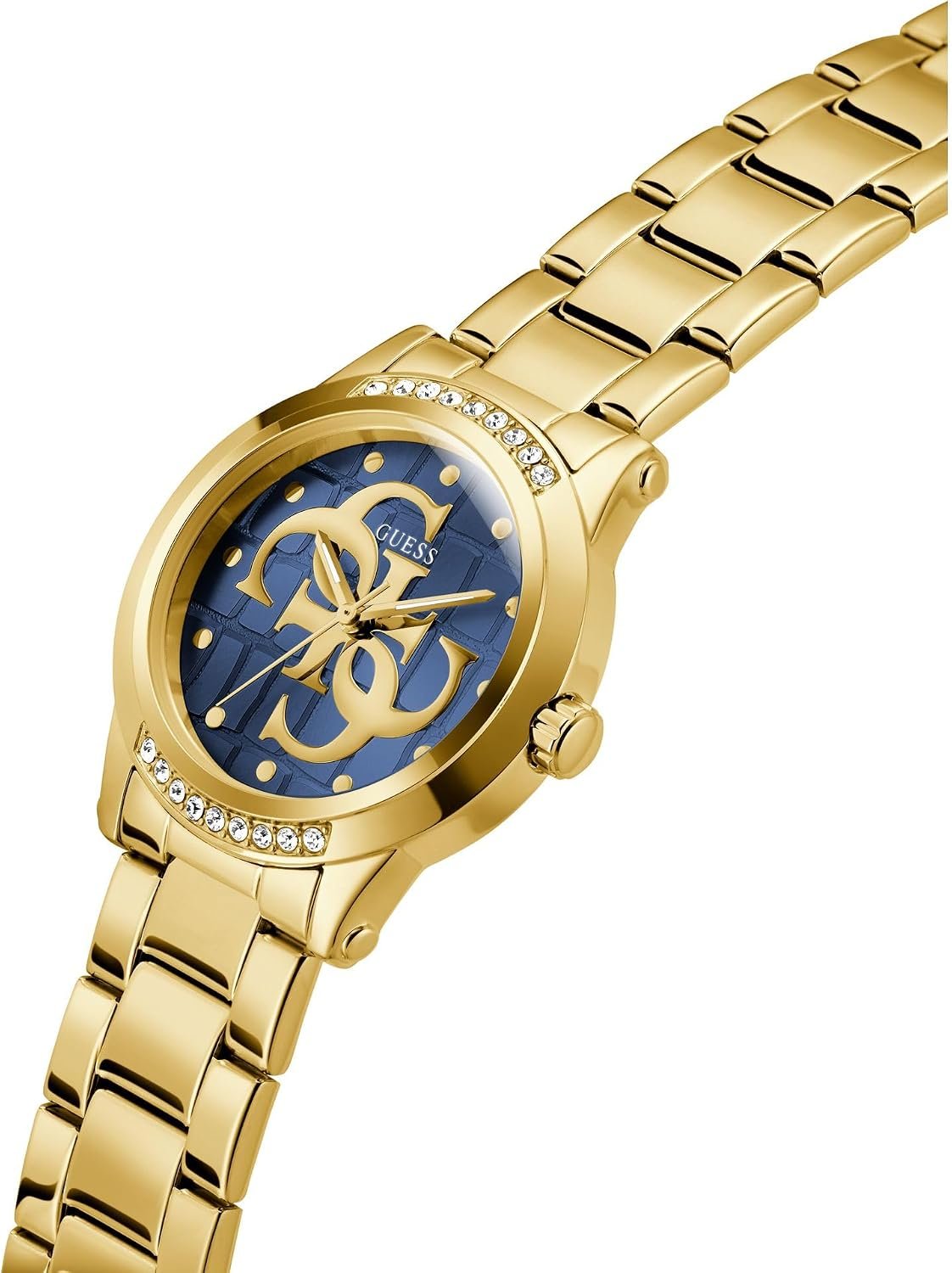 Guess Armbanduhr Damen Ladies Gold Tone Analog Watch Gold GW0861L6