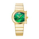 Aigner Armbanduhr Damen Matera Diamond Goldfarben Grün AGW.232003