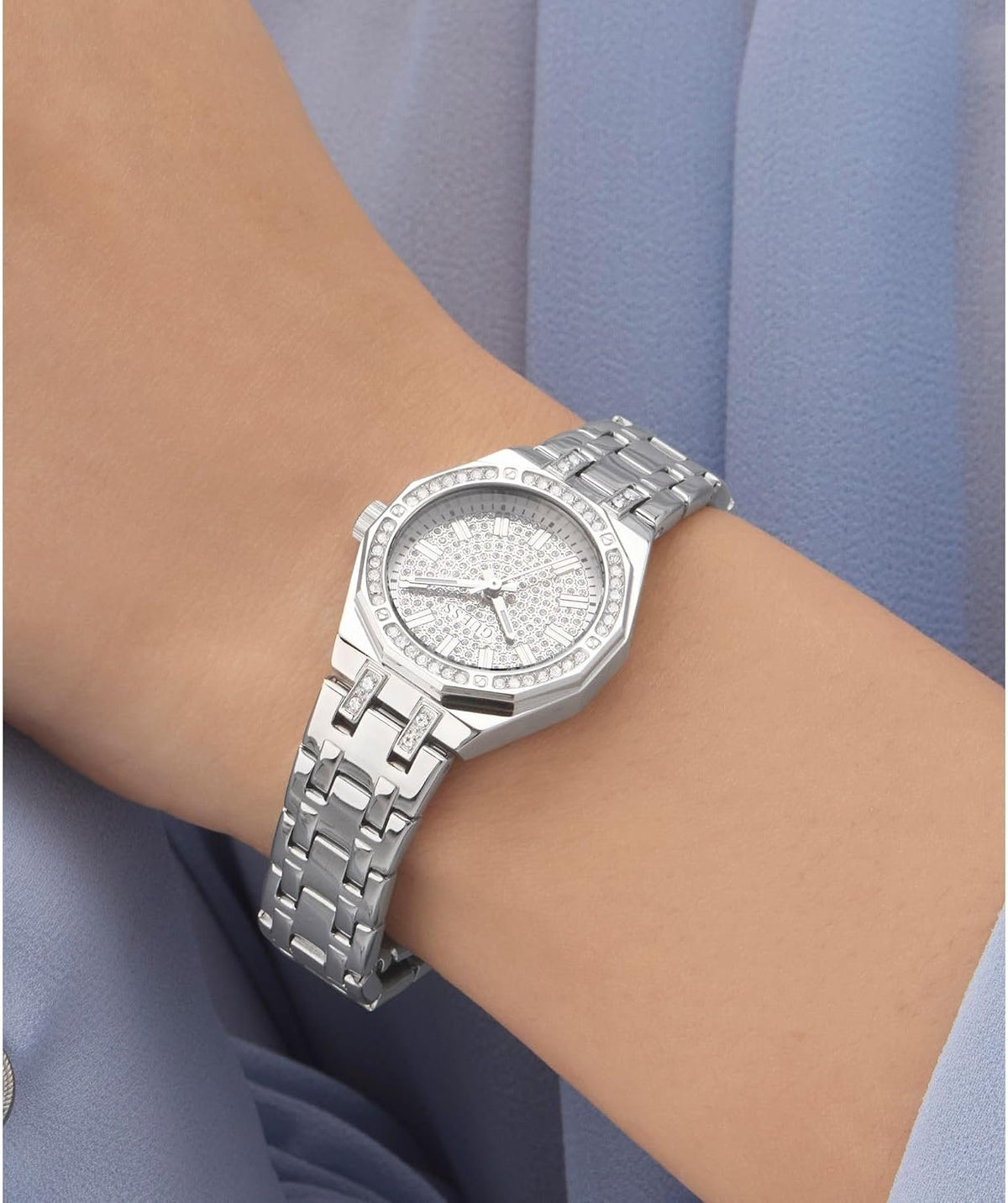 Guess Analoguhr Damen Pixie Silber GW0931L1
