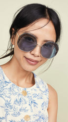 FENDI - Safilo GLASS FF 0358/S GOLD/BLUE 63/19/140 Damenbrillen Sonnenbrillen