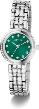 Guess Analoguhr Damen Clara Silber GW0930L1