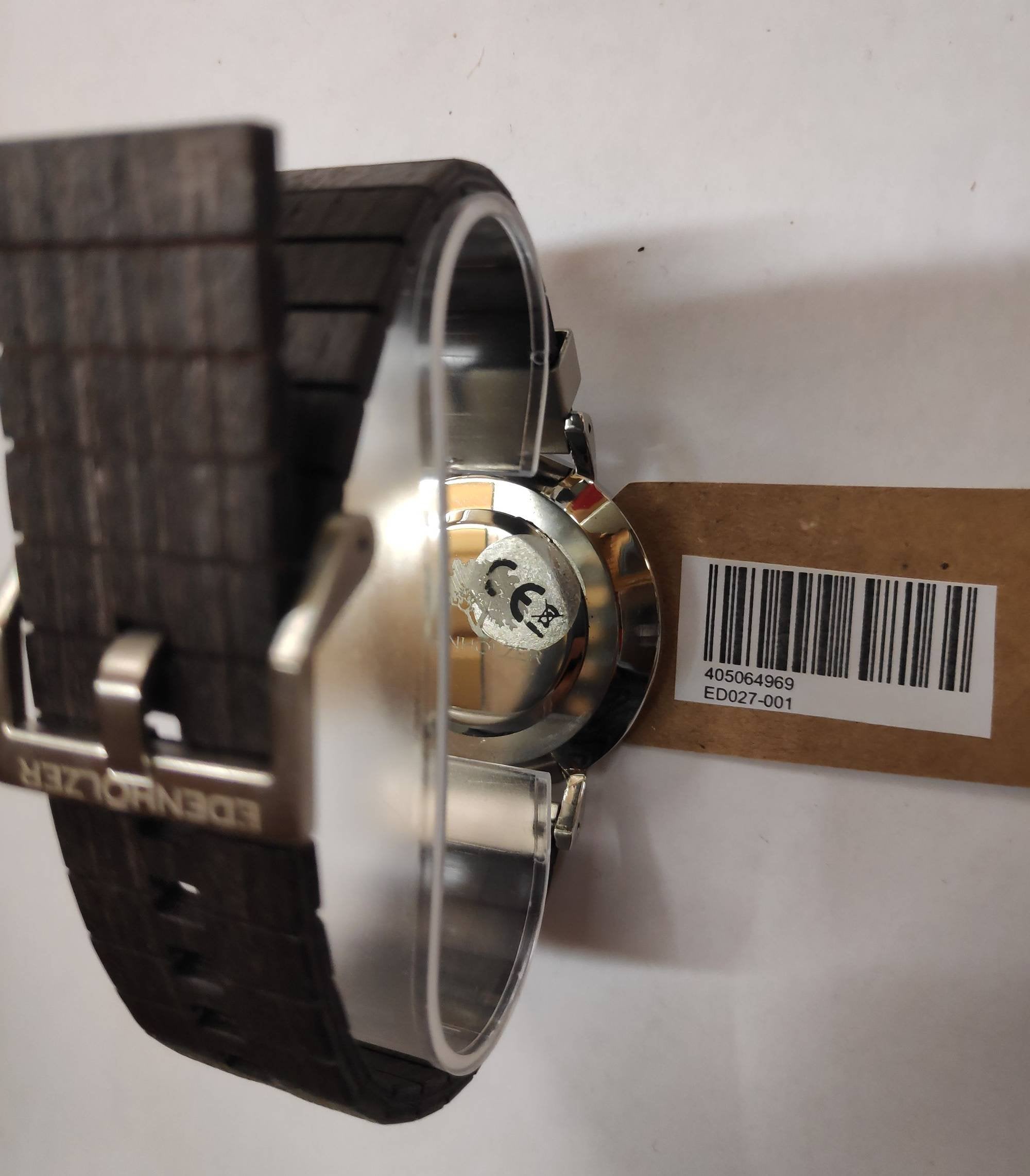 Edenhölzer Holzuhr Herren Armbanduhr Metall  HOlzArmband Hardlex Grenada Natur