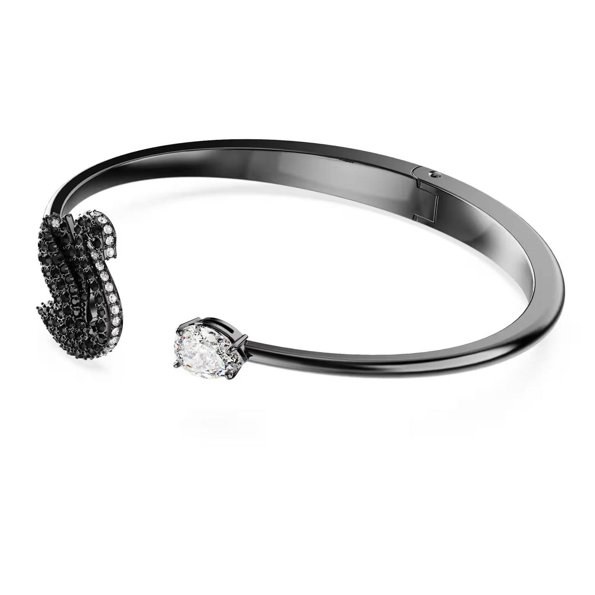 Swarovski Swan Armreif Schwarz/Ruthenium 5688746
