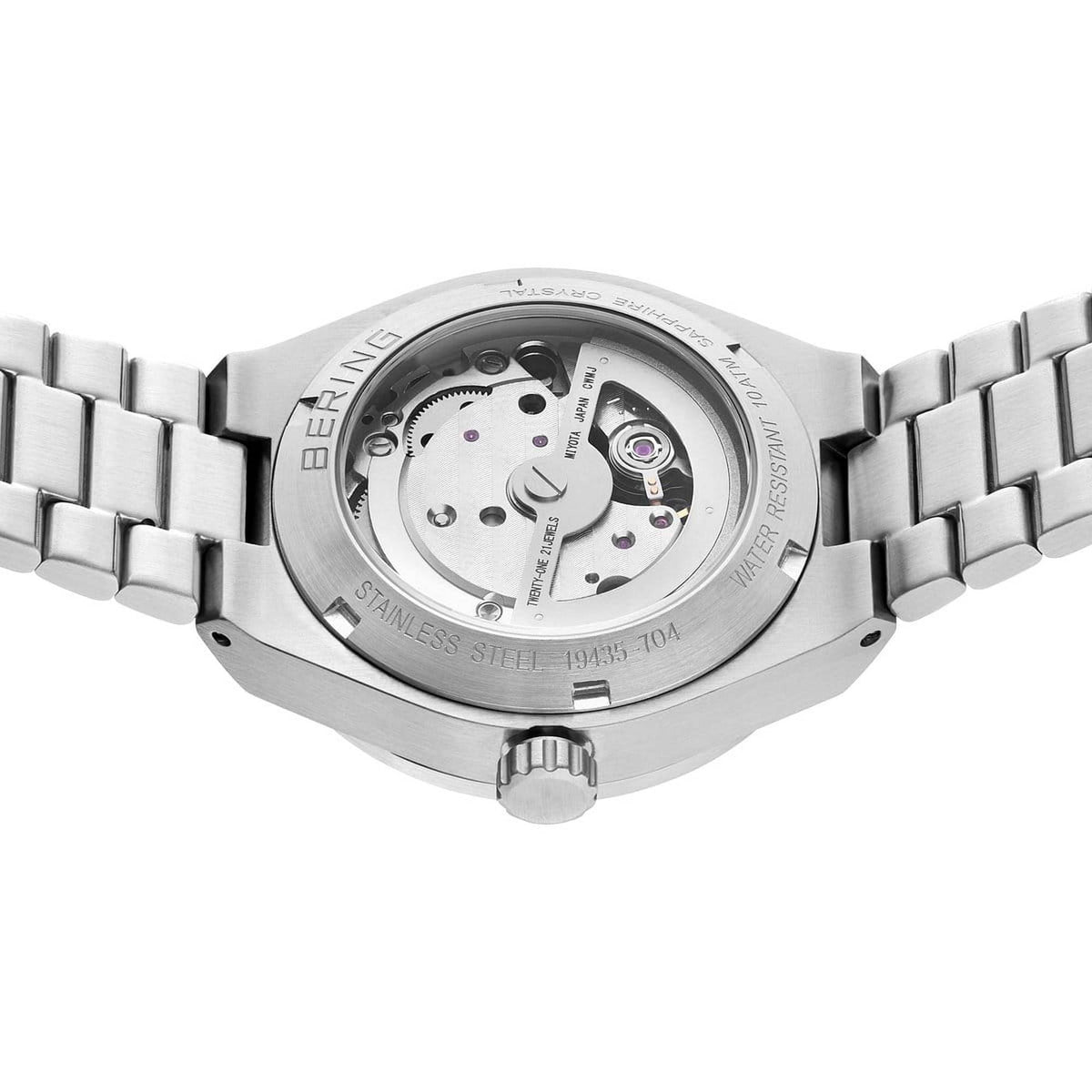 Bering Automatikuhr Unisex Silber gebürstet 19435-704