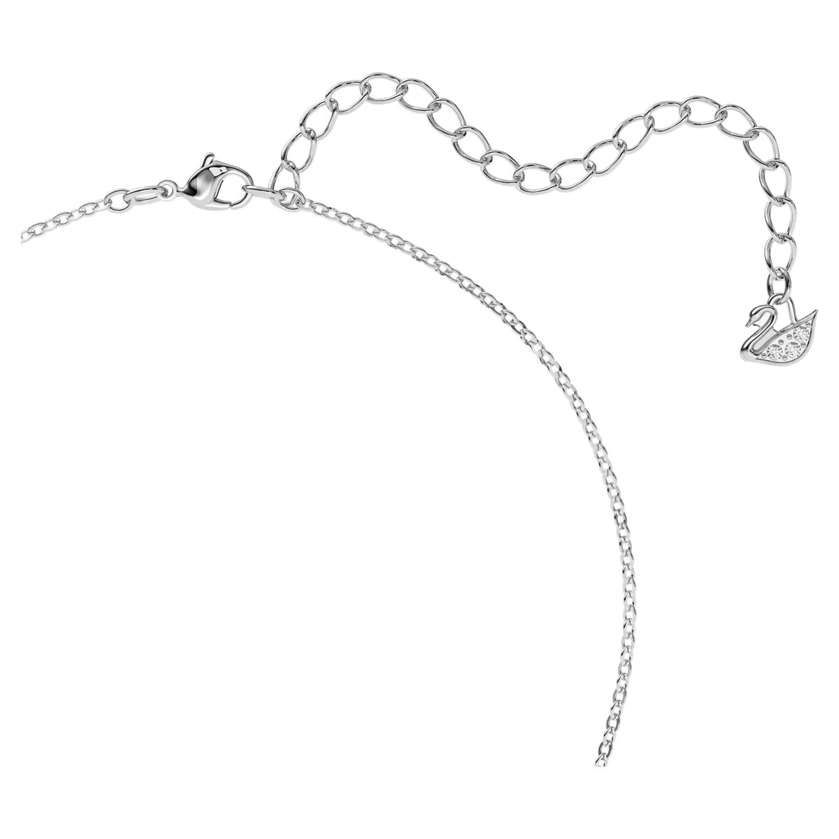 Swarovski Halskette Unisex Swan Schwarz Rhodiniert 5347330