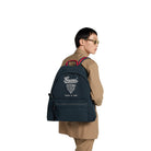 Gucci Rucksack Herren Bedruckter Canvas Rucksack Größe Medium Marineblau 821643 FAD79 4045