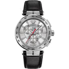 Versace Herren Armbanduhr Chronograph AION schwarz, silber 45 mm VE6CA0123