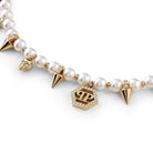 Philipp Plein Damen Halskette RHAPSODY Weiß, Goldfarben PJ8EA06NU