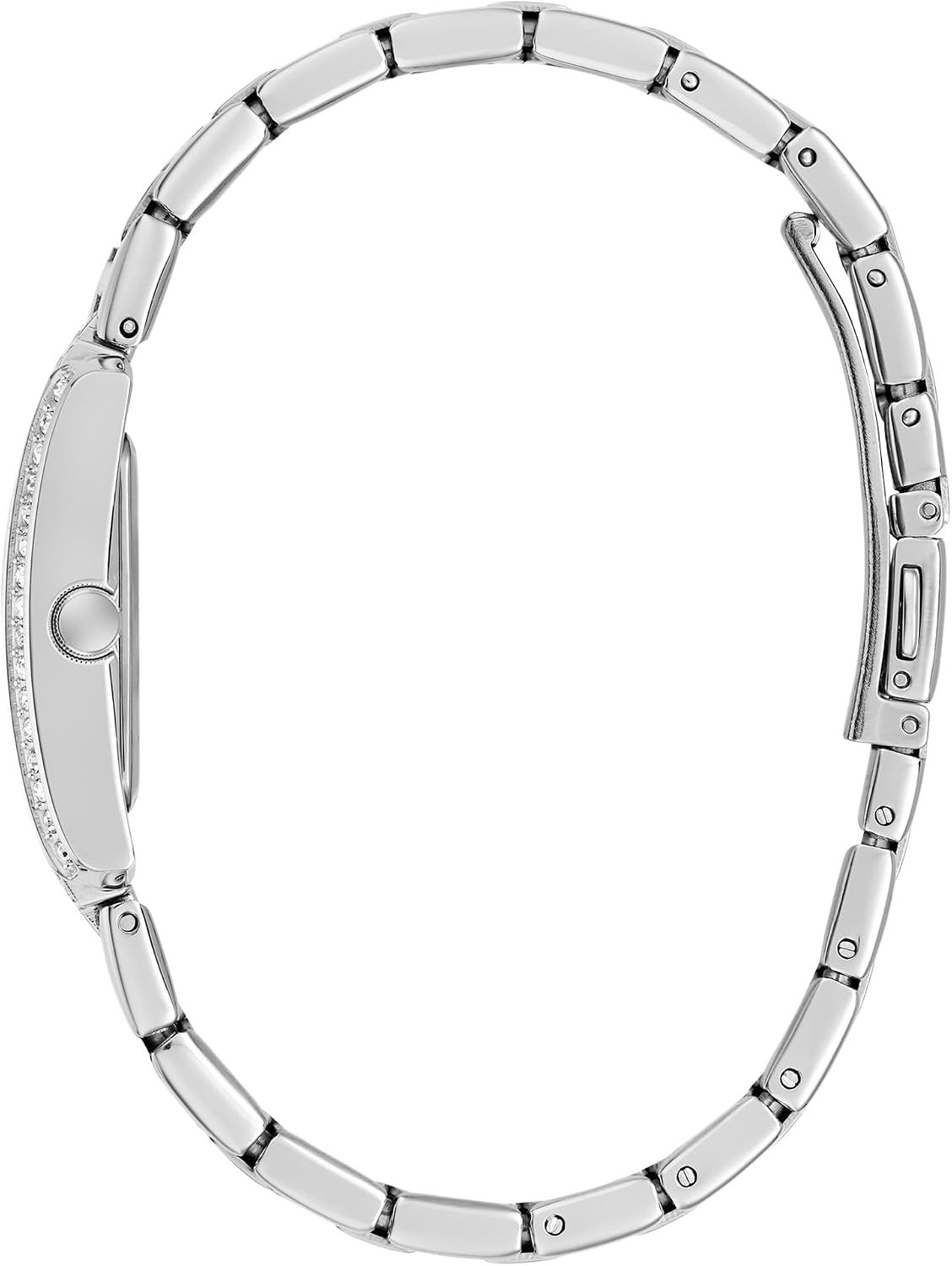 Guess Analoguhr Damen Ladies Silver Tone Analog Watch Silber GW0995L1