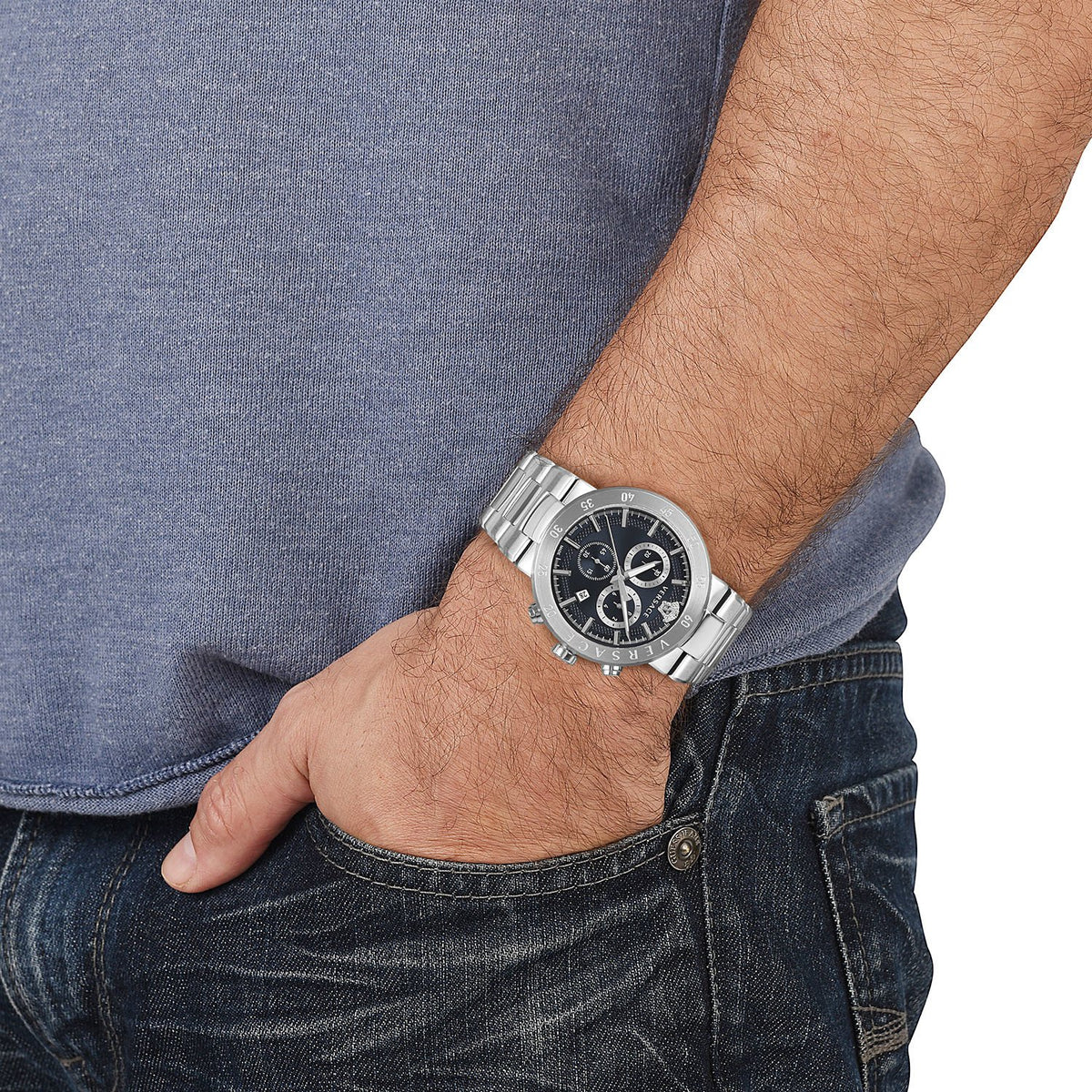 Versace Herrenuhr Chronograph Urban Mystique 43mm VEPY00520