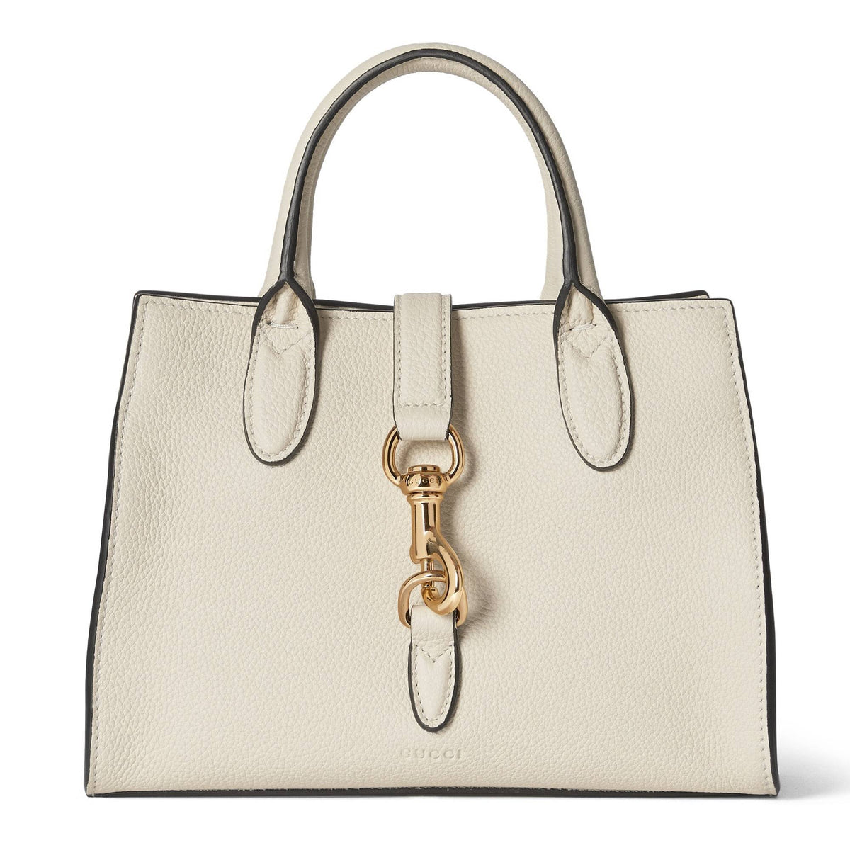 Gucci Handtasche Unisex Small Tote Bag mit Hakenverschluss Ivory Leder 795349-AZB0G9540
