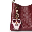 Gucci Taschenanhänger Damen Owl Shaped Bag Charm Rosa Rot 821813JAAJ18161