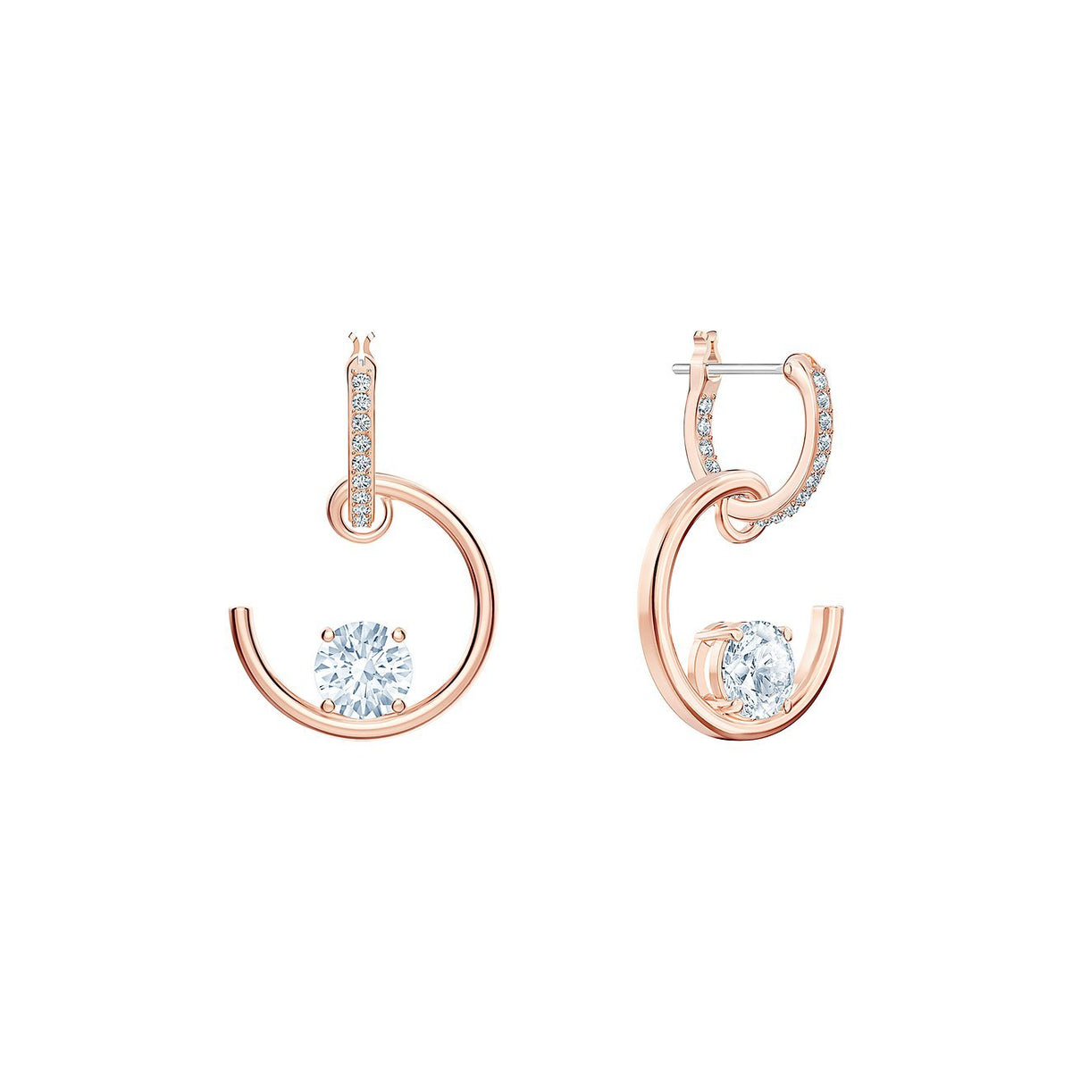 Swarovski Ohrhänger Damen North Roségold Weiß 5493391
