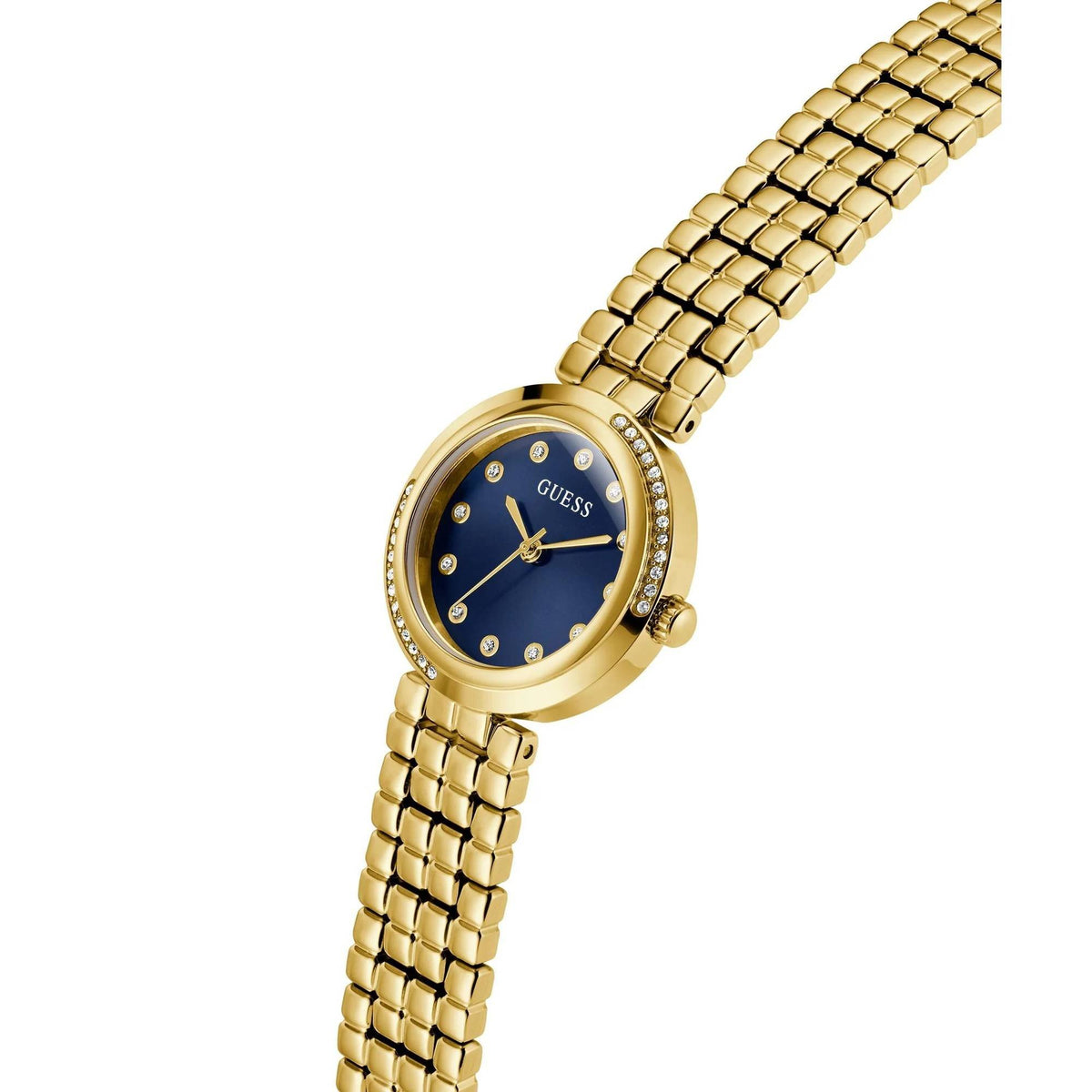 Guess Analog Armbanduhr Damen Clara Gold GW0930L4