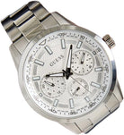 Guess Multifunktionsuhr Herren Silver Tone Multi-function Watch (Trey) Silber GW0963G1