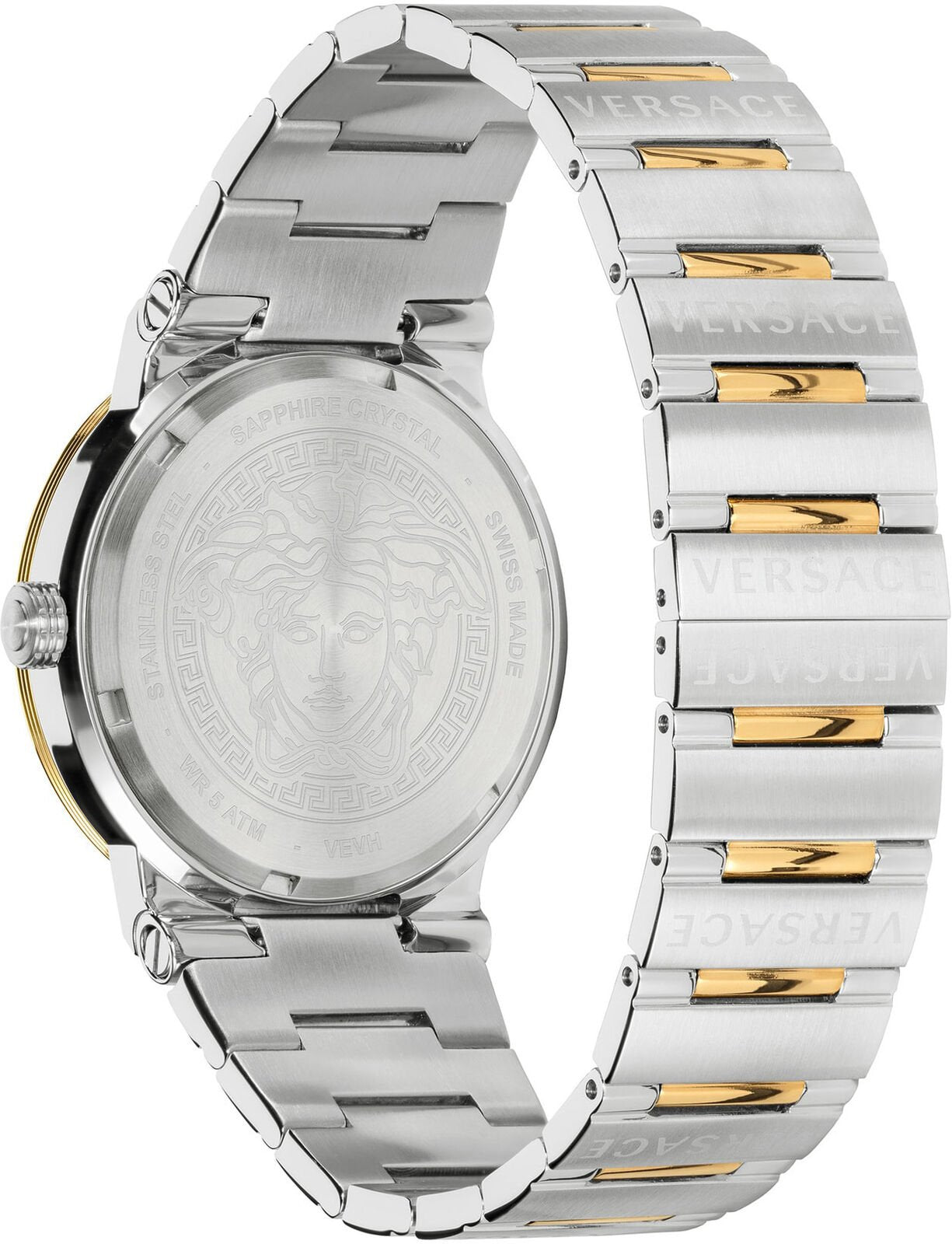 Versace Damen Armbanduhr GRECA LOGO bicolor 38 mm VEVH00620