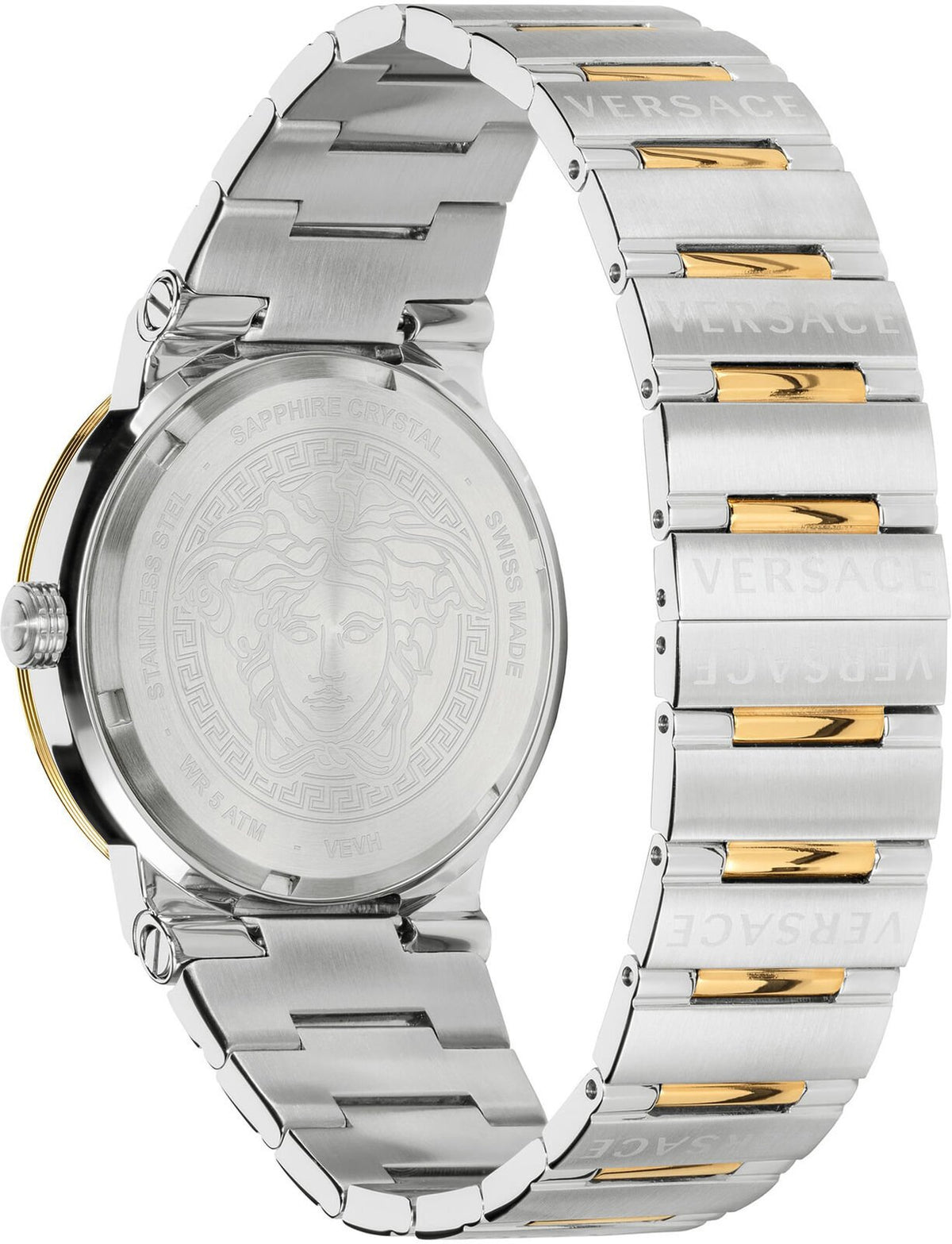 Versace Damen Armbanduhr GRECA LOGO bicolor 38 mm VEVH00620
